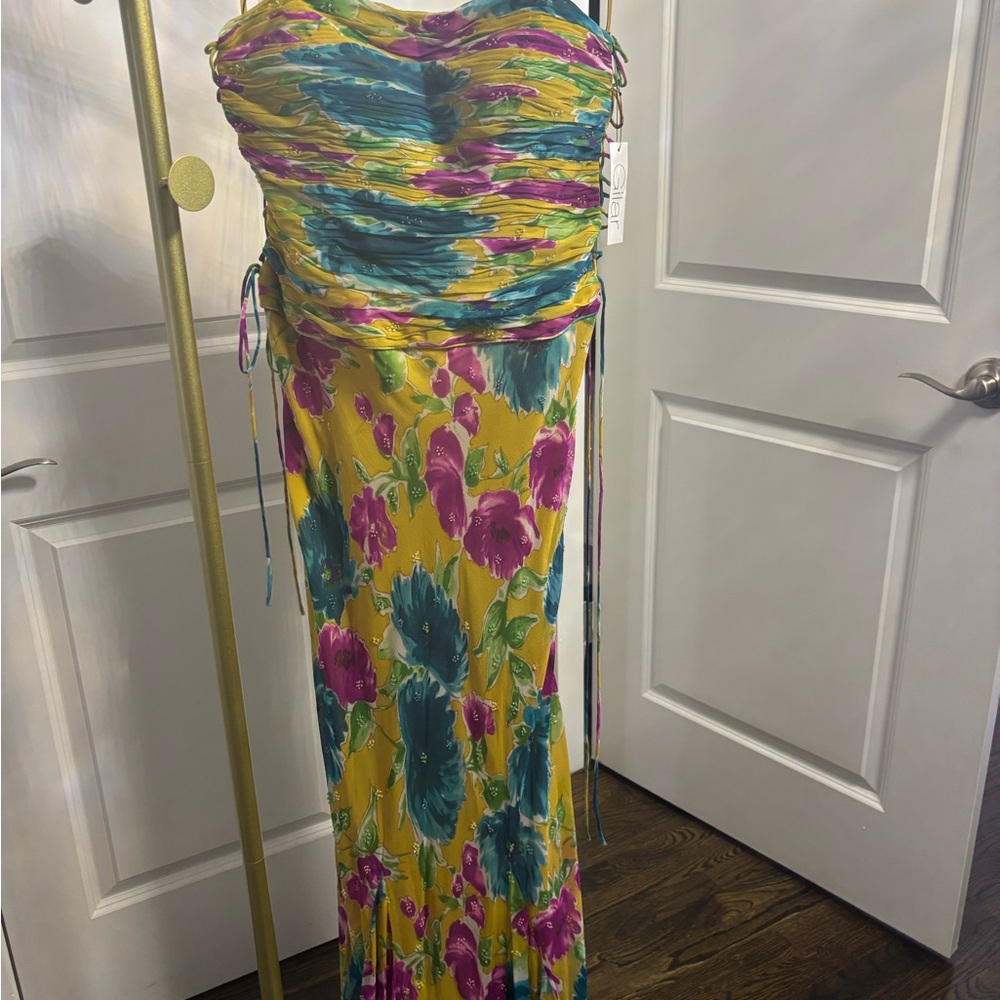 Vibrant Floral Maxi Dress